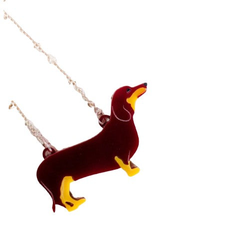 Dachshund pendant necklace by Finest Imaginary