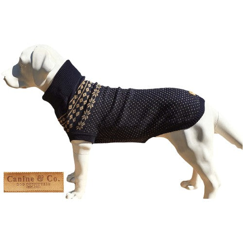 Fairisle knitted dog jumper